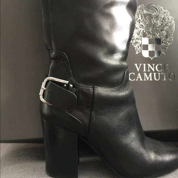 Vince Camuto Black Sidney tall leather boot - Picture 7 of 8